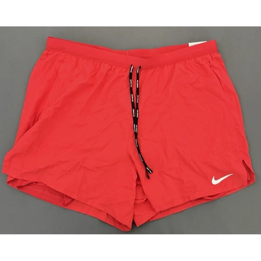 Nike Running Shorts Mens Size XXL Red Black Lined Standard Fit CJ5467-657 NEW